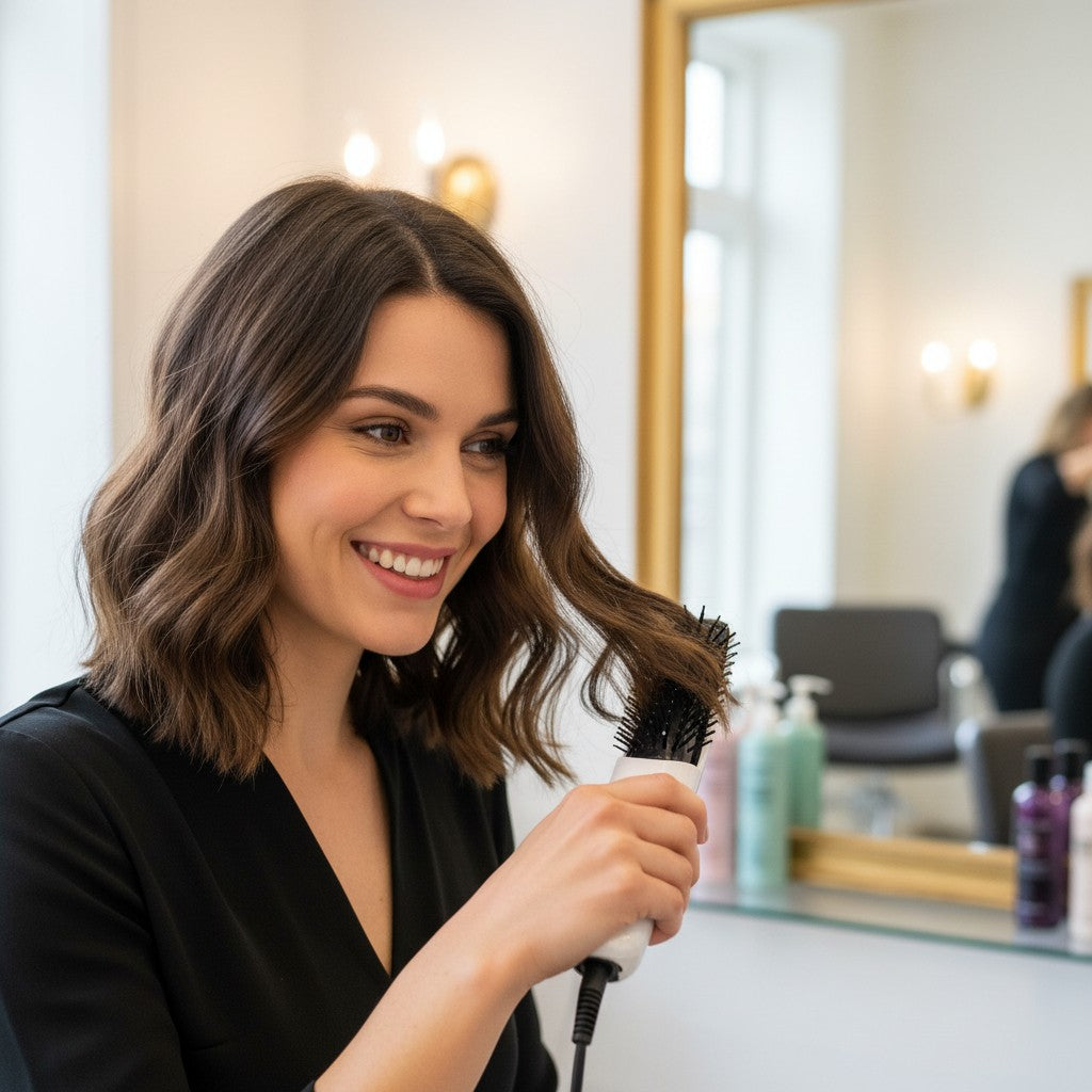 Cepillo Anticaída con luz infrarroja y vibración